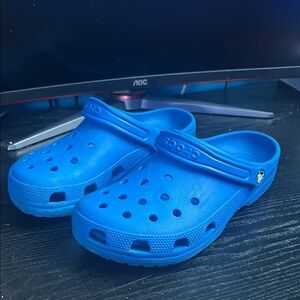 CROCS Blue with Perforated Design and Heel Strap